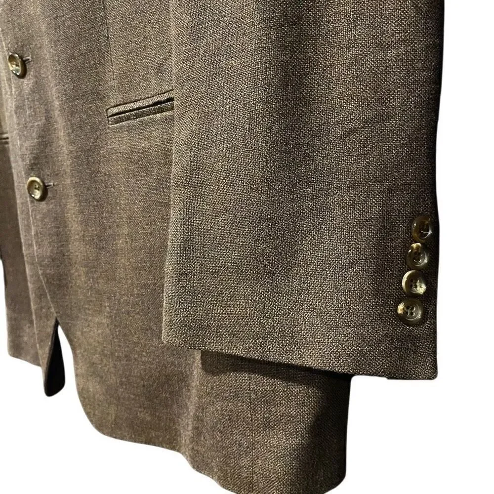 Vito Rufolo Brown Suit Jacket Sports Coat Blazer Men’s 46R
